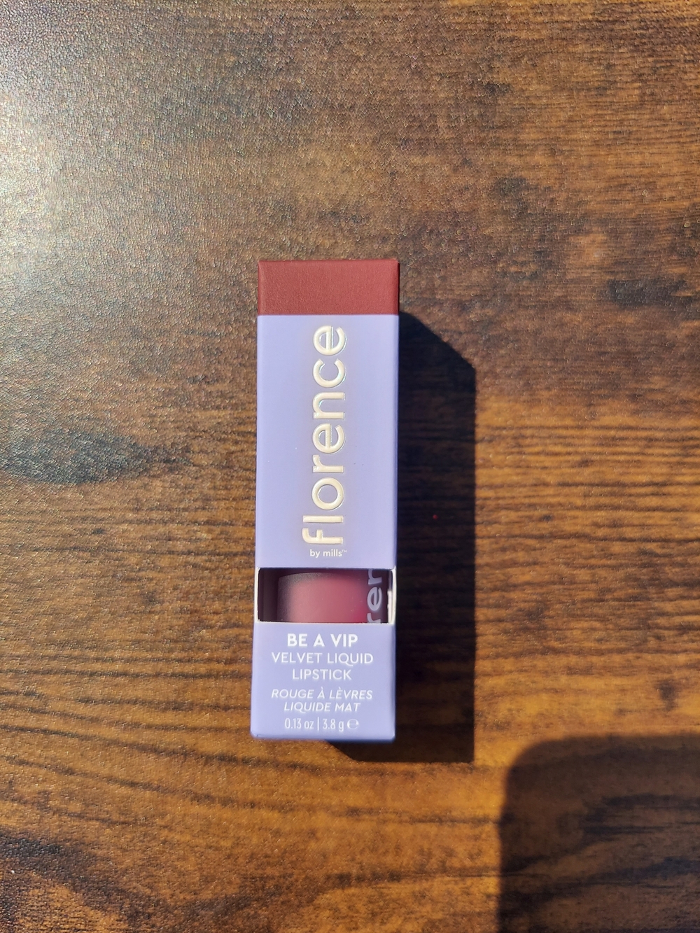 Florence By Mills Be A VIP Velvet Periodt Mauve Liquid Lipstick NWT Vegan Travel